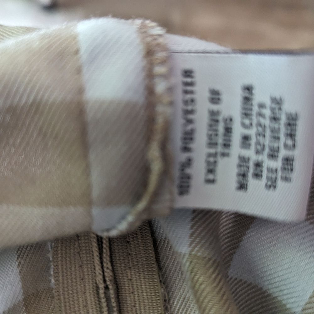 Liv & Lottie Tan and Blue Plaid Pleated Mini Skirt - Picture 5 of 5